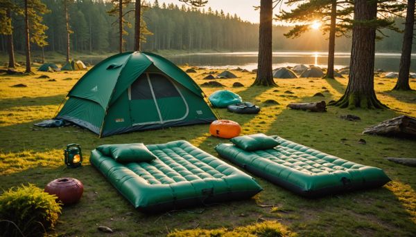 Matelas gonflables et sacs de couchage douillets